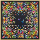 130 см роскошный брендовый шарф с птицами и принтом Феникса, шелковый шарф для женщин, большой квадратный шарф, саржевая шаль