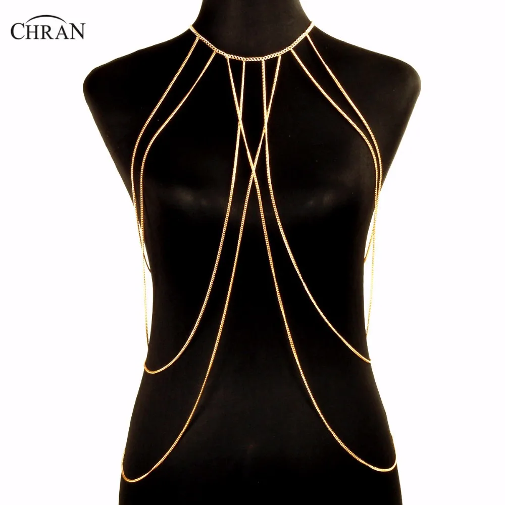 Chran модная панк сексуальная на плечо аксессуары мульти кисточка ожерелье золотой