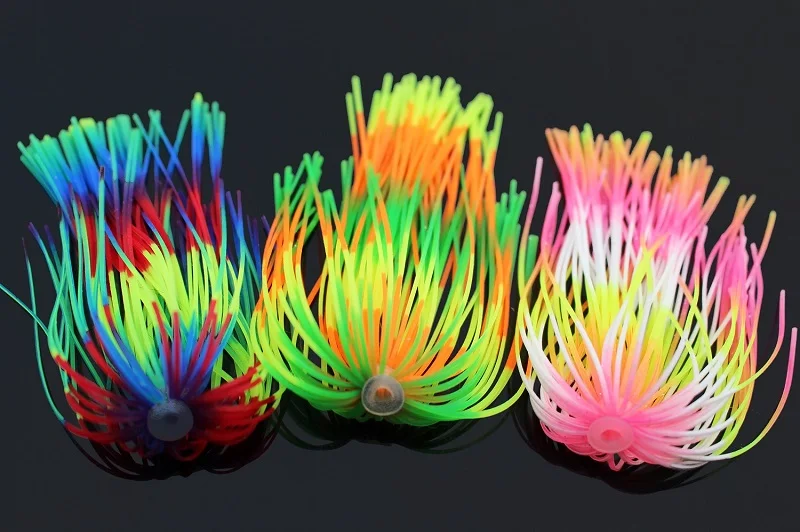 Assorted each 1 pcs Tigofly 3 шт. 3 цвета Силиконовые юбки Спиннербейт Buzzbait кальмар резиновая джиг приманка приманки рыболовные аксессуары для приманки - Цвет: Assorted each 1 pcs