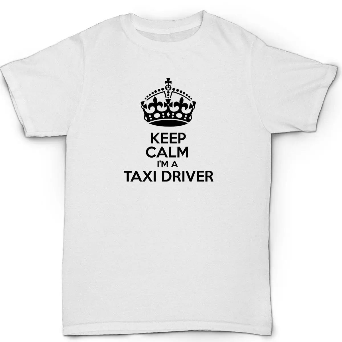 Keep calm i'm a taxi driver Мужская футболка humor birthday minicab cab Футболка с принтом мужские