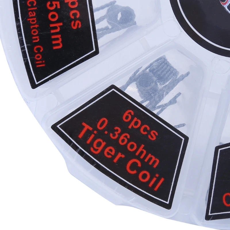 ECT 48 шт./компл. предварительно созданны RTA RDA Flat Twisted Fused Clapton с сопротивлением Quad Hive с сопротивлением Alien