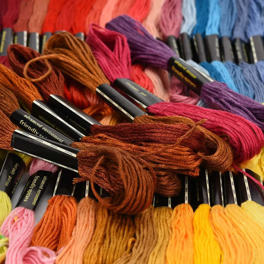 Нитки cxc нить Премиум радужной расцветки нитки для вышивки крестом F20 | Дом и сад