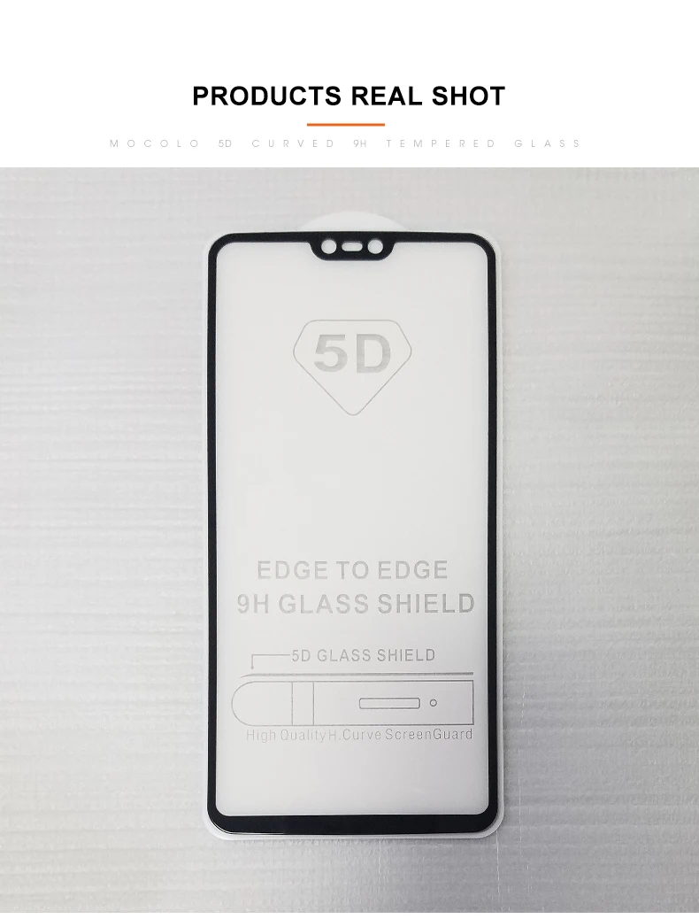 Mocolo 5D изогнутое полностью проклеенное стекло премиум класса для OnePlus 6 полное покрытие Защита экрана для One Plus 6 Закаленное стекло пленка 9H withBox