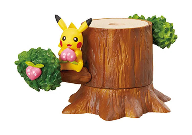 8 шт./компл. Pika Mokurah Celebi Bulbasaur pokemones аниме фигурка в лесном дереве дом лес фигурка Коллекция Модель игрушки