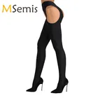 Женское нижнее белье, пикантные колготки, боди, чулки, ажурные Длинные чулки с открытой промежностью, Эластичные подтяжки, колготки, колготки