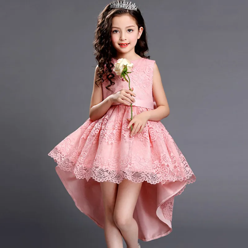 mitun Girl Dress Lace Mopping the floor Children Kids Dresses For Girls Birthday Outfits Evening Party Formal Wear | Детская одежда и