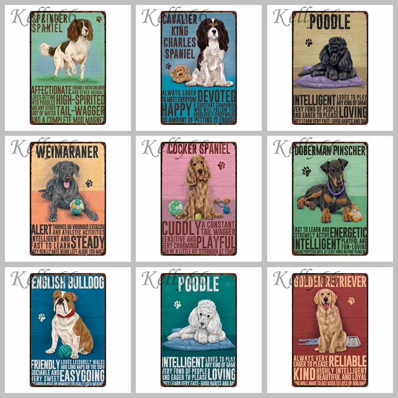 [Kelly66] о собаке металлический знак домашний декор Pet Store настенная живопись 20*30 см размер Dy25