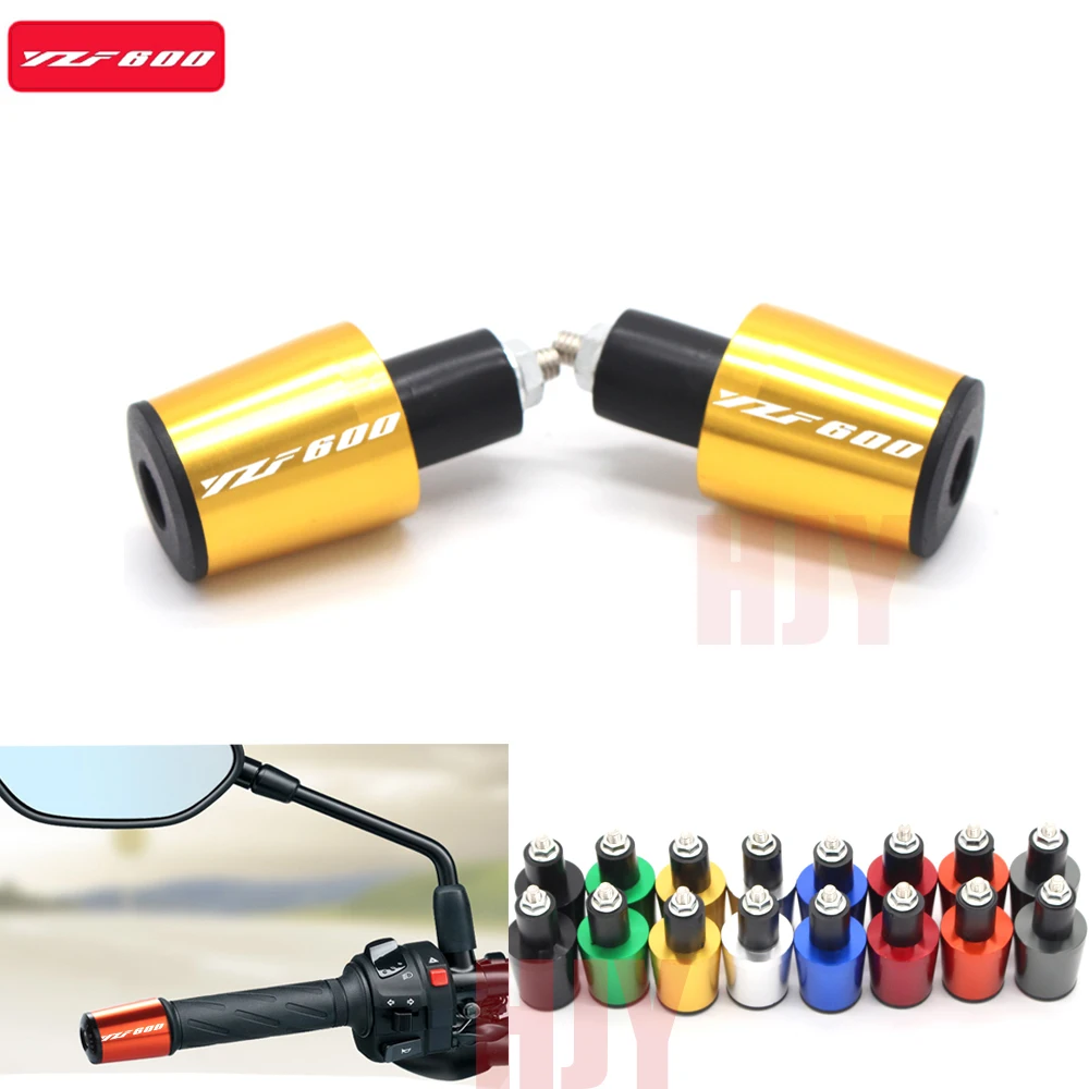 Рукоятки руля 7/8'' 22MM для мотоцикла с заглушками для концовки для Yamaha YZF600 R6 YZF 600 1999 2000 2001 2002.