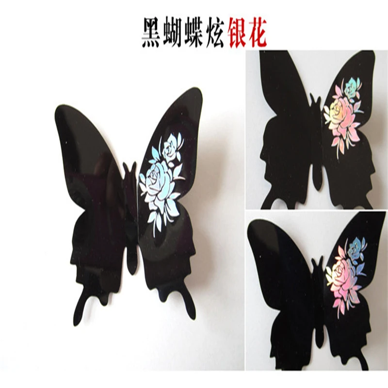 12Pcs PVC 3D Butterfly Wall Decoration Cute Butterflies Stickers Art Decals For Home And Kids Room Supplies 7Z | Дом и сад