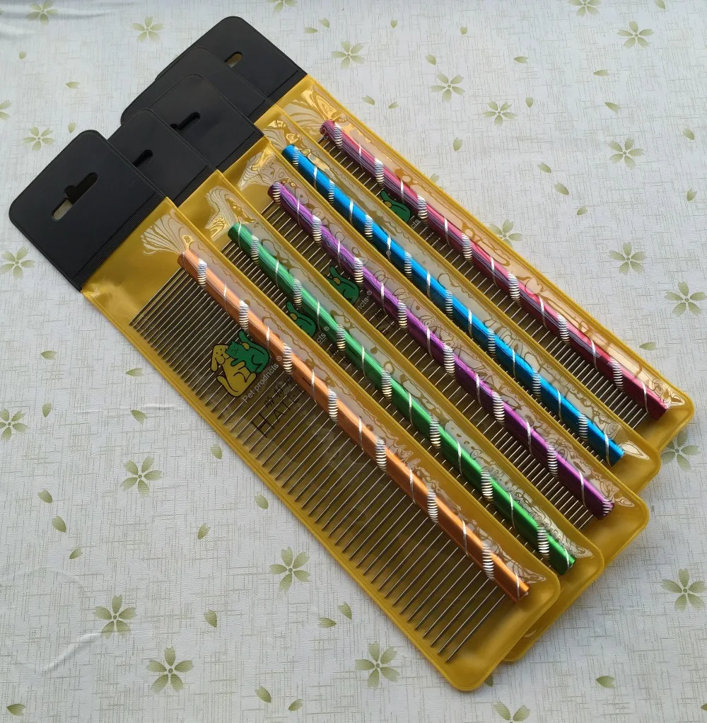 Расческа для домашних животных 25 см х 3 4 дюйма шт./лот каждого цвета из