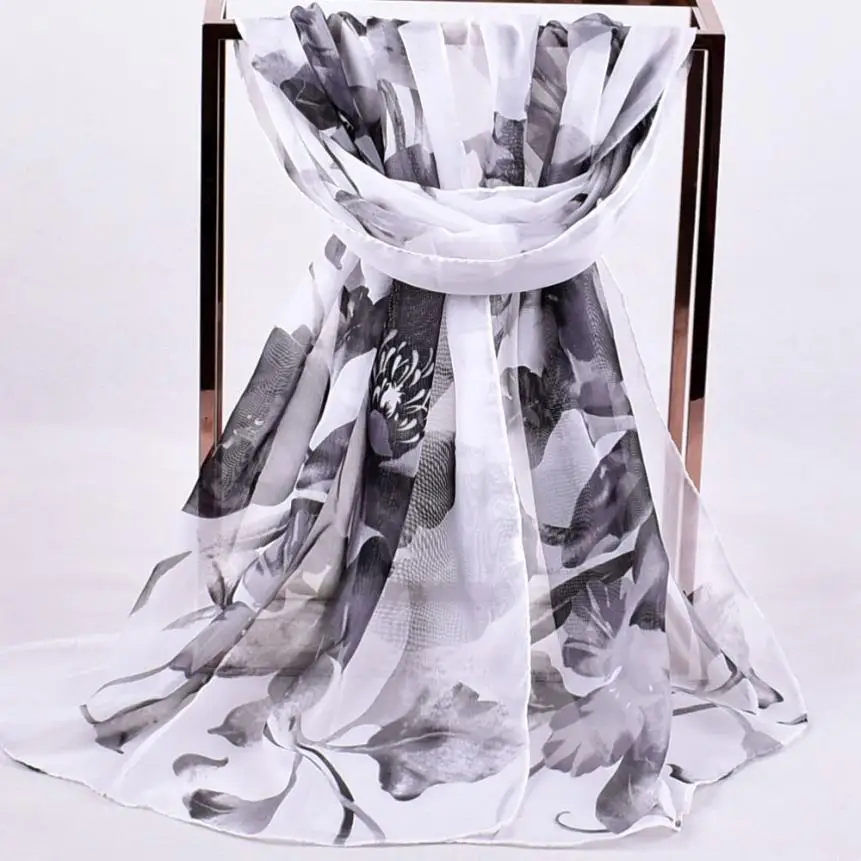 Прямая поставка Новое поступление 2019 модные женские мягкие шифоновые шали с