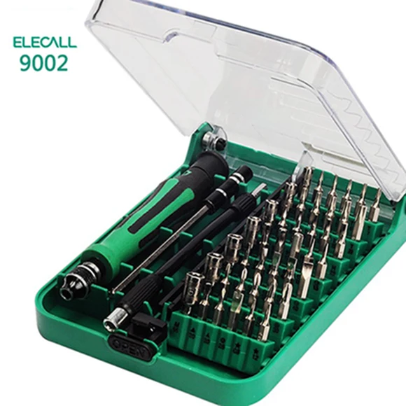 9002 Многофункциональный Набор отверток Elecall 9001 45 в 1 многофункциональная винтовая головка с ленточным пинцетом удлиненный стержень - Цвет: 9002
