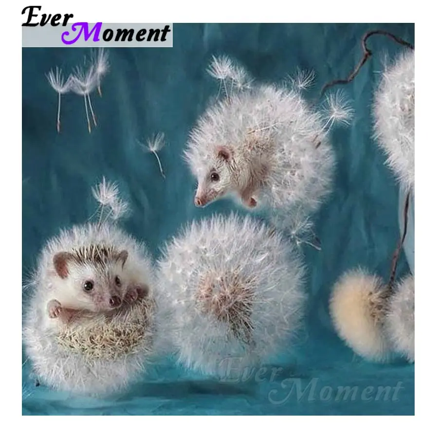 Ever Moment, ручная работа, алмазная живопись, ёжик, Одуванчик, картина, мозаика, полностью квадратные Стразы 5D, сделай сам, алмазная вышивка S2F291