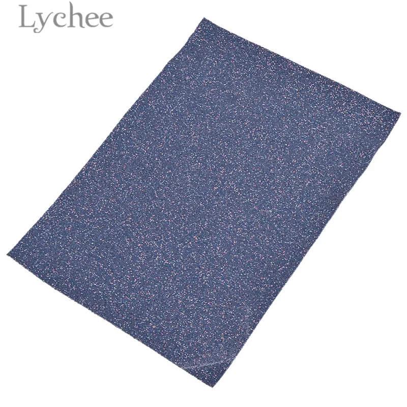 Lychee, 15x21 см A5 мелкие блестки Искусственная кожа ткань высокое качество пошива Синтетическая Кожа DIY Материал для Сумки из натуральной кожи одежды