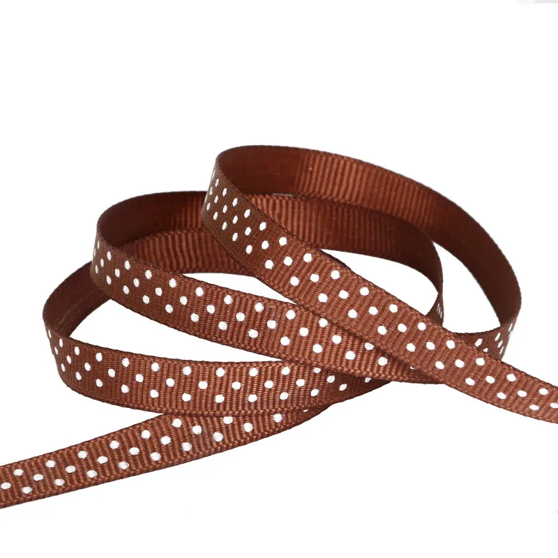 5 ярдов Высококачественная Белая корсажная лента с принтом в горошек украшение