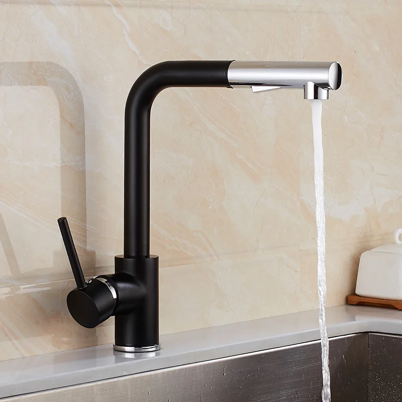 ORB/хром новый кухонный кран смеситель с одной ручкой выдвижной JIEMO бренд|kitchen faucet