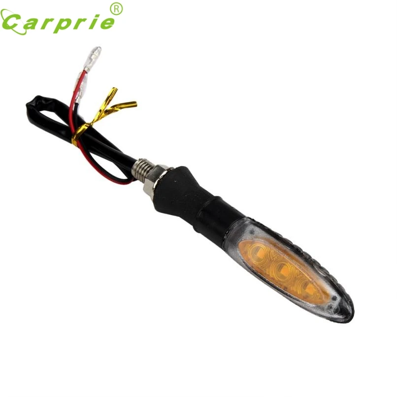 Автомобильный Стайлинг 2pcs 12V мотоцикл светодиодный индикатор Янтарный светильник сгибаемый My19