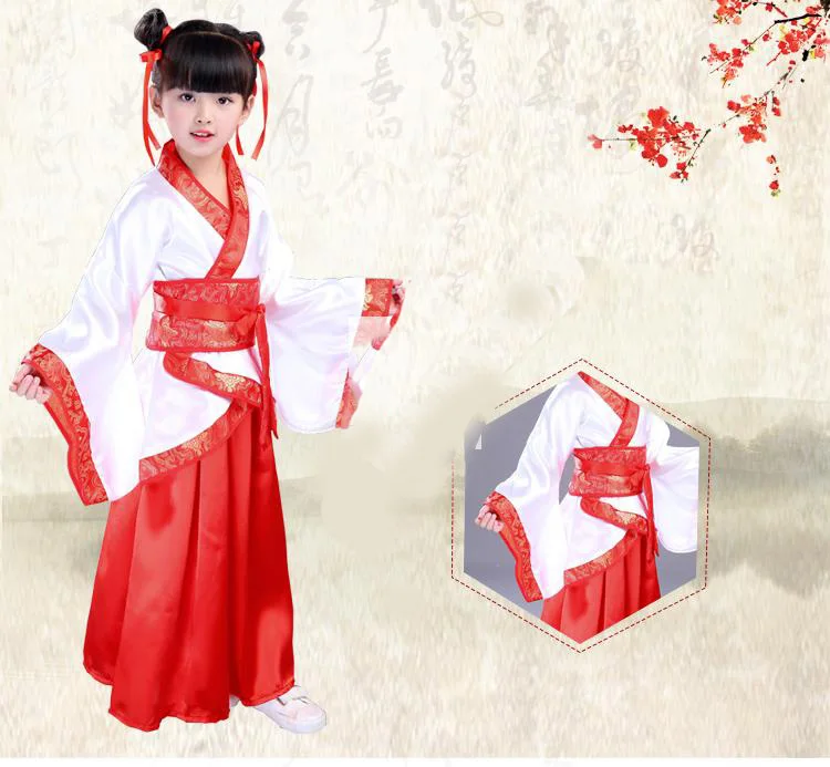 Chinese style Hanfu Children's Day performance costumes kindergarten for boys and girls show |
