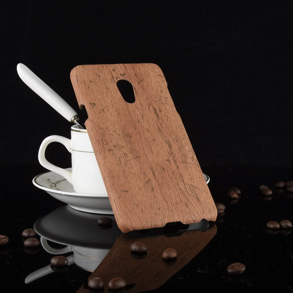 Новый чехол subin для Meizu 15 Lite 5 46 дюйма винтажный Деревянный из искусственной кожи и