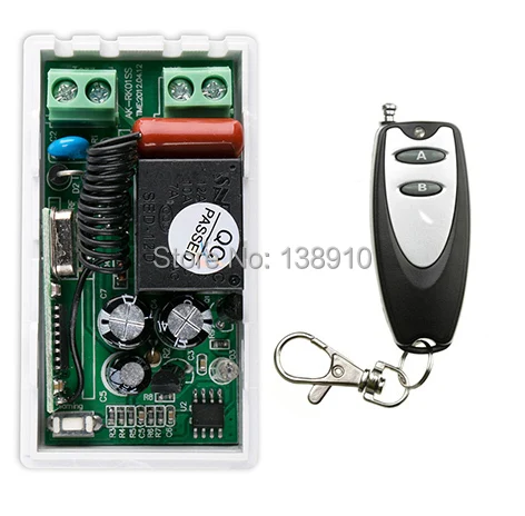 

Самый простой беспроводной Радиочастотный переключатель с проводкой и дистанционным управлением, переключатель переменного тока 220 В 10 А, 1-канальный передатчик с батареей и приемником доступа/дверной системой