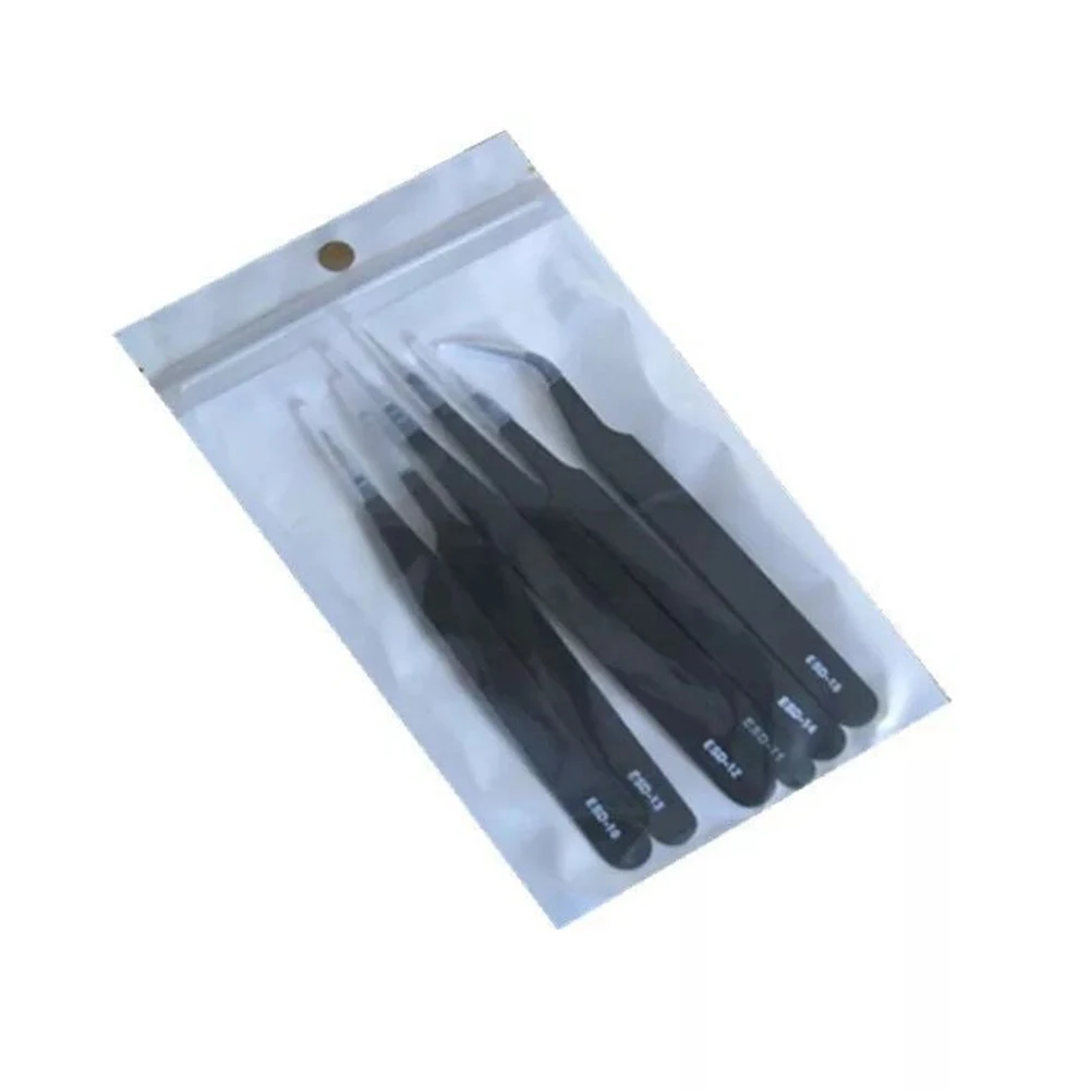 

Super PDR Kit Anti Static 6 in 1 Tweezers Repair Mobile Phone Tools Professional Stainless Steel Tweezers Kit in Hand Tools Sets
