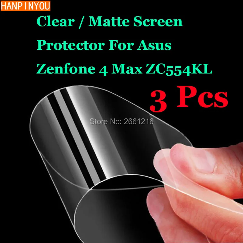 3 шт./лот для Asus Zenfone 4 Max ZC554KL 5 дюймовый новый HD прозрачный/антибликовый матовый