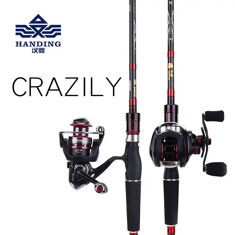 

Handinglu Sub-rod Set Water Drop Wheel Complete Set Fishing Rod Haikou Sub-rod Spinning Wheel Daluo Diamond Kong