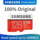 Карта памяти microSD SAMSUNG EVO PLUS, 128 ГБ, SDHC, SDXC, CLASS10, UHS-I, U3, 4K, TF-карты Trans Flash