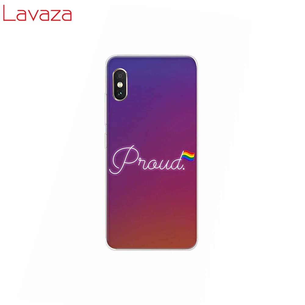Жесткий чехол Lavaza Love Is LGBT с радужным сердцем для POCOPHONE F1 Xiaomi A2 8 9 SE Lite A1 Max 3 Redmi Note 7