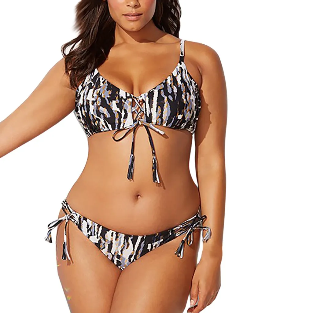Женский купальник пуш ап сексуальный пляжный бикини Вечеринка большого размера