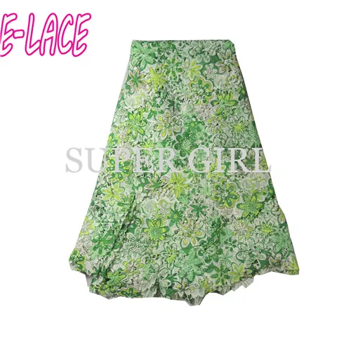 Высокое качество Африканский кружевной ткани для свадьбы 2017 полиэстер синий