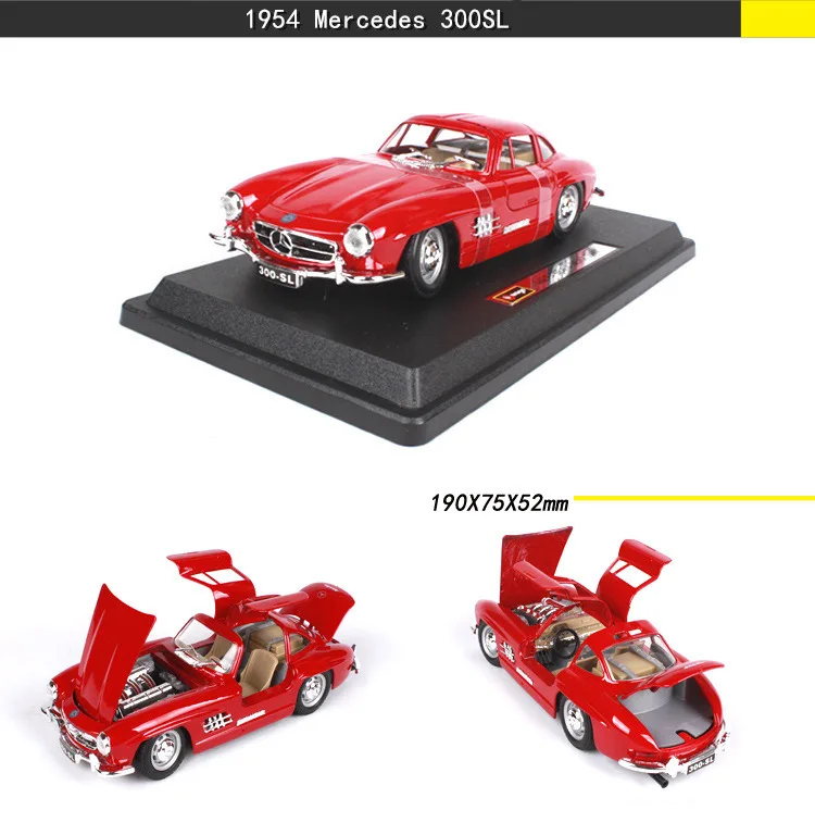 Bburago 1:24 Porsche 1961 жесткий Топ моделирования сплава Модель автомобиля ремесла Коллекция украшения игрушки инструменты подарок