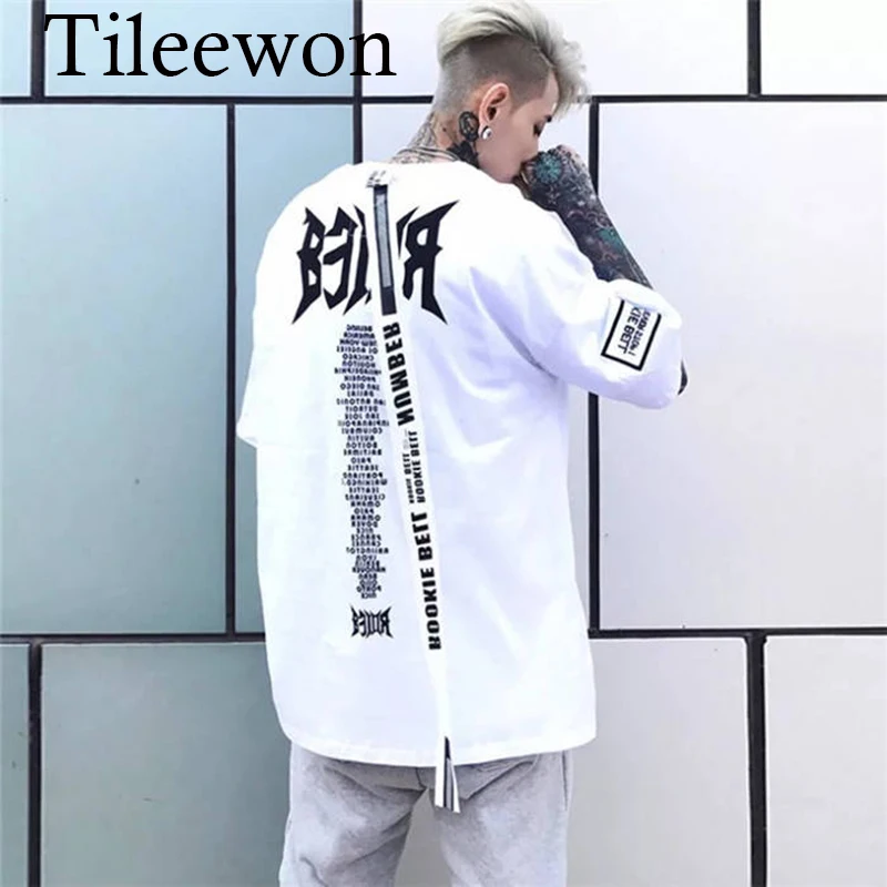 

Hip Hop T Shirts Male Short Sleeve Men Letter Print Tshirt Streetwear Casual Summer T Shirt Boys 2021 Cool Punk Shirt Men Women