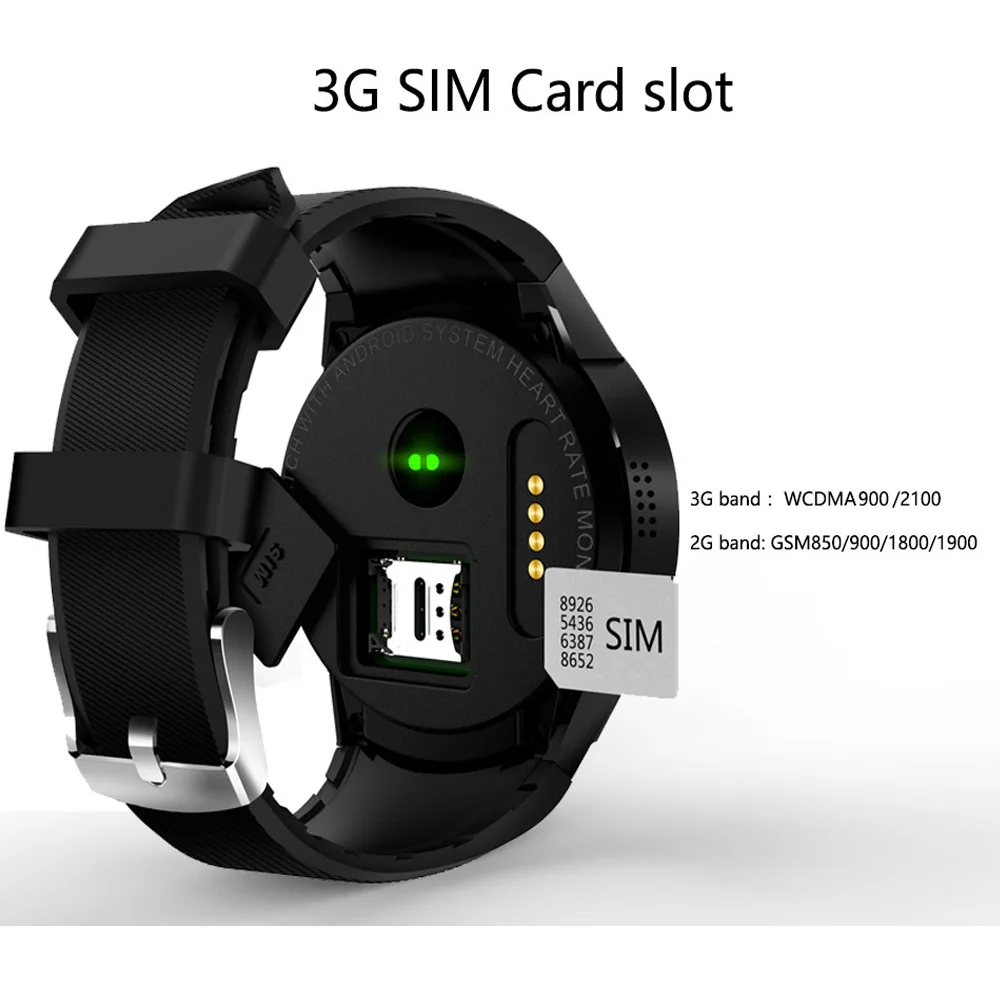 Спортивные Смарт часы K98H 3G с пульсометром Wi Fi GPS мужские 1 33 дюйма PK KW88 X100 Android