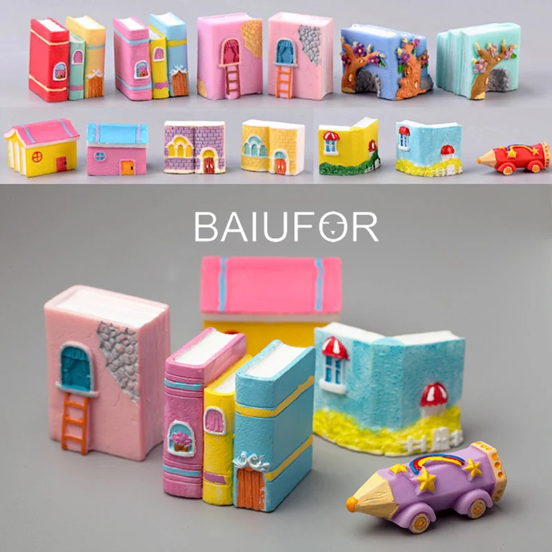 BAIUFOR Childlike Architecture милые книжные домики Волшебные трафареты для машины сказочные