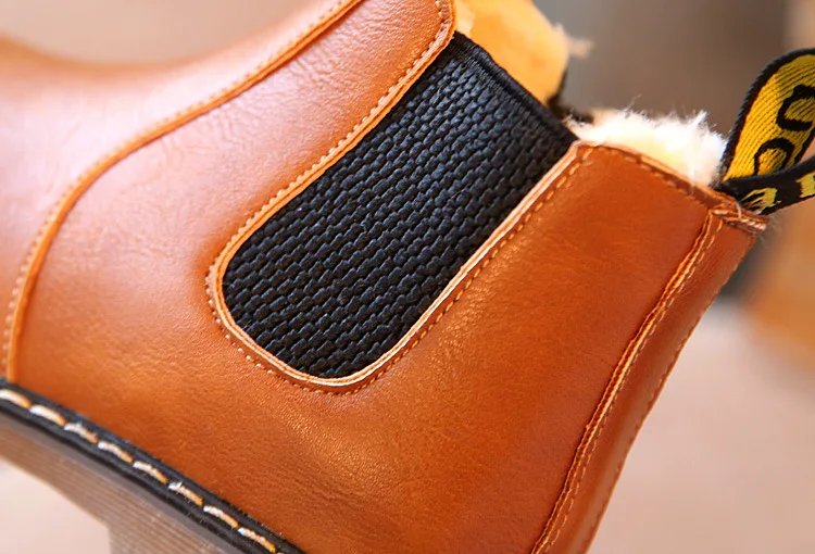 Осень-зима 2019 детская обувь зимние ботинки для мальчиков и девочек модные в