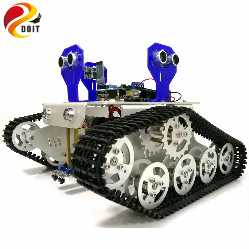 DOIT Bluetooth управление Умный Робот Танк шасси с UNO R3 плата + Мотор привод щит для