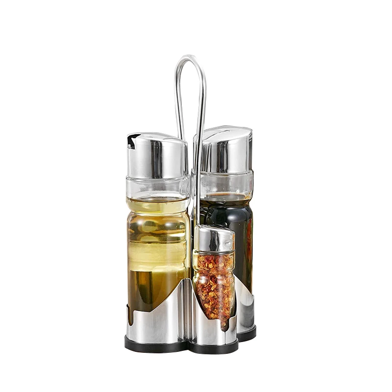 1 Набор стеклянных бутылок для приправ уксуса соевого соуса винной соли перца