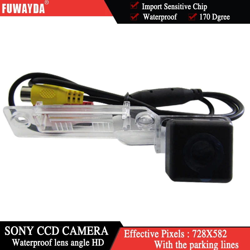 Камера заднего вида FUWAYDA HD CCD парковочная камера для Volkswagen VW Caddy Jetta/Sagitar Passat Golf Plus
