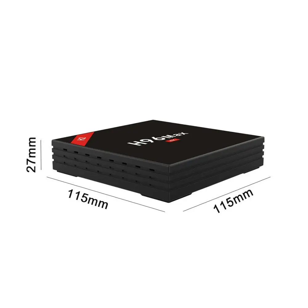 ТВ приставка H96 MAX H2 четырехъядерный процессор RK3328 ОС Android 7 1 4 Гб ОЗУ 32 ПЗУ