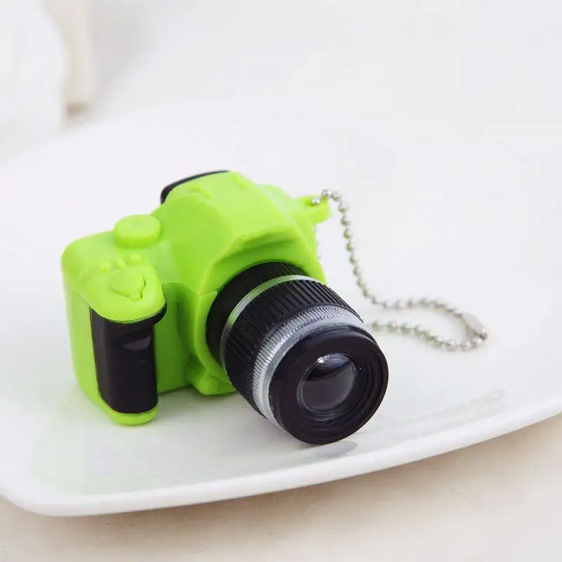 LED Flash Keychain Retro SLR Camera Shape Vocal Toy Glowing Pendant Mobile Phone Bag Hanging Decoration With Light For Auto | Автомобили и