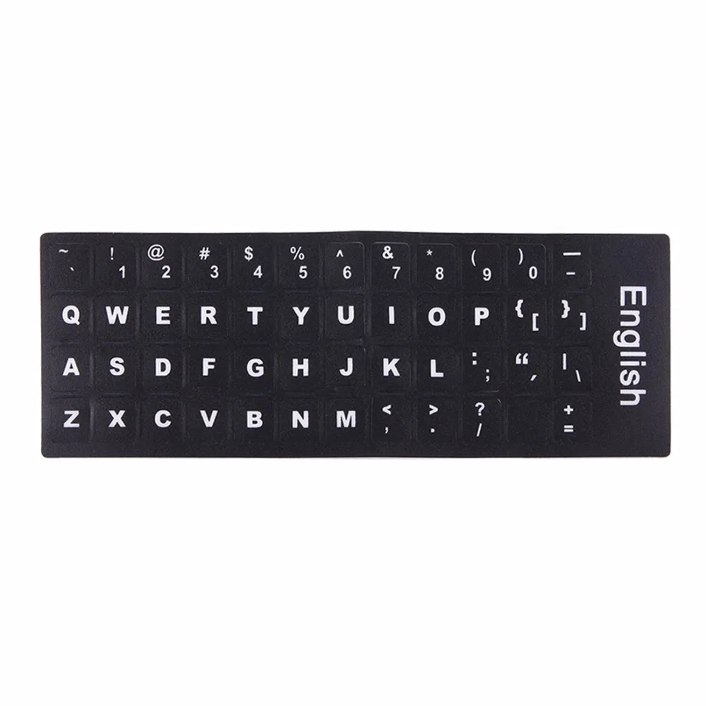 Клавиатурная пленка с независимыми наклейками на английском языке для ноутбука компьютера.