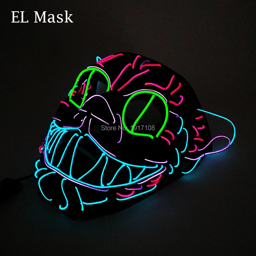 Горячая Распродажа 10 шт. светодиодный маска для кошек с активацией звуком