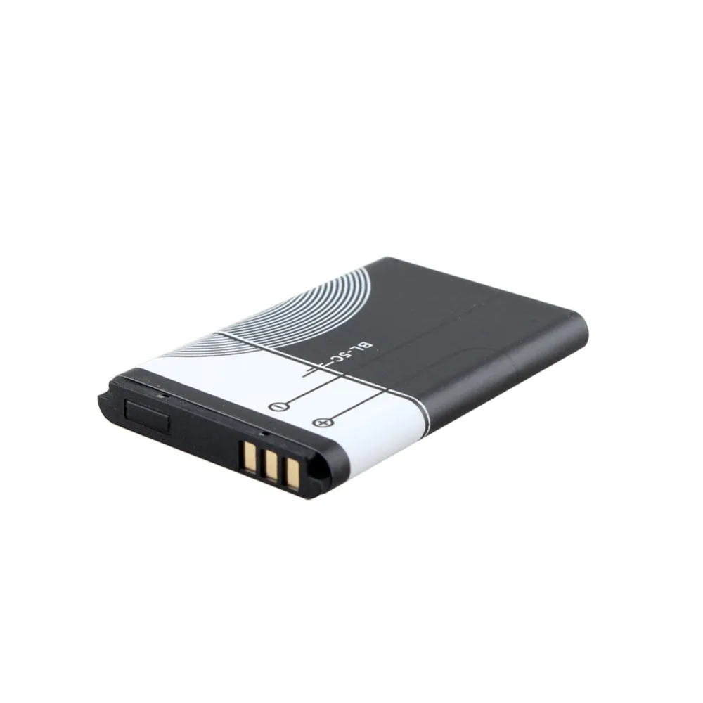 Высокое качество 2 шт 1020mah замена сотового телефона BL-5C батарея для Nokia 1112 1208 1600 1100