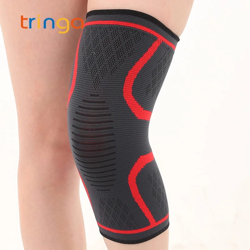 Наколенники мужские 1 пара эластичные компрессионные нейлоновые суппорты на
