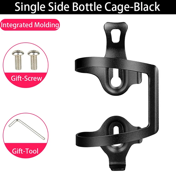 Single Side Black West biking велосипед держатель бутылки для воды сверхлегкий алюминиевый сплав велосипед бутылка для воды клетка напиток Botellero велосипедные аксессуары - Цвет: Single Side Black