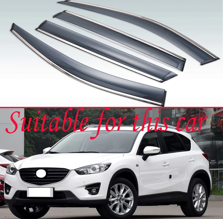 Для Mazda CX 5 CX5 2012 2013 2014 2015 2016 Пластик внешний козырек Vent Оттенки окна Защита от