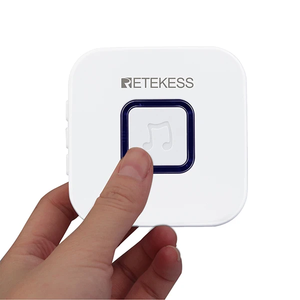 Retekess, система вызова для дома, аварийный пейджер, беспроводной дверной звонок, приемник и SOS, одна кнопка, пейджер для пожилых людей