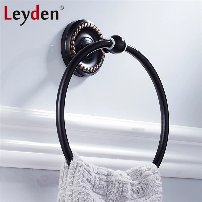 Высококачественный ORB/античный латунный держатель для полотенец Leyden настенный в