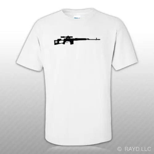 Футболка с винтовкой Dragunov Sniper летняя стильная новая мужская футболка круглым